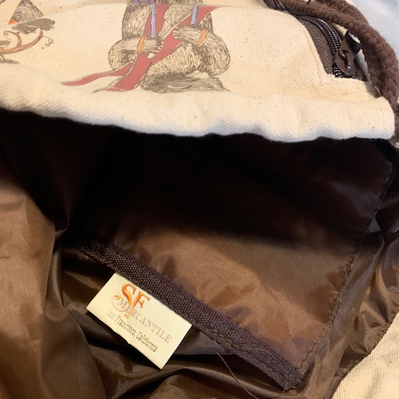 CA BEARS Sling Backpack Canvas California Souvenir Sports Travel SF Mercantile - Picture 9 of 16